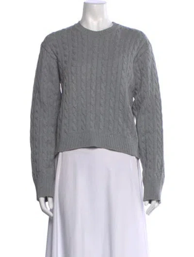 Pre-owned Frankies Bikinis Crew Neck Sweater In Gray