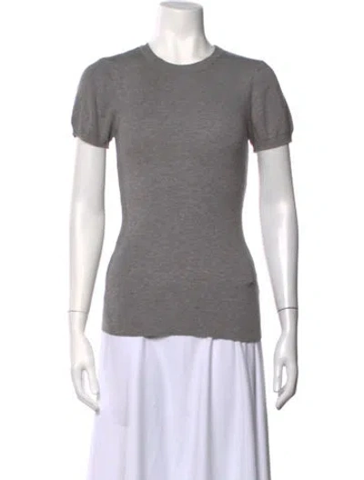 Pre-owned Frankies Bikinis Crew Neck Sweater In Grey