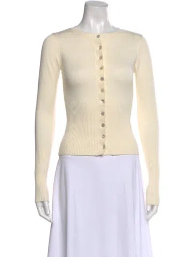 Pre-owned Frankies Bikinis Crew Neck Sweater In Neutral