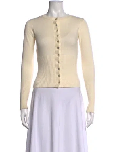 Pre-owned Frankies Bikinis Crew Neck Sweater In Neutrals