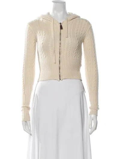 Pre-owned Frankies Bikinis Crew Neck Sweater In Neutrals