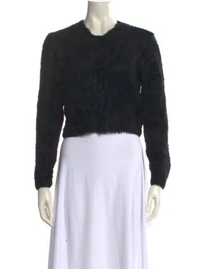 Pre-owned Frankies Bikinis Crew Neck Sweater W/ Tags In Black