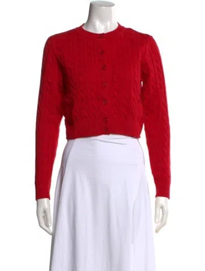 Pre-owned Frankies Bikinis Crew Neck Sweater W/ Tags In Red