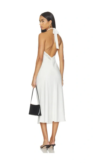 Frankies Bikinis Darcy Satin Midi Dress In Multi