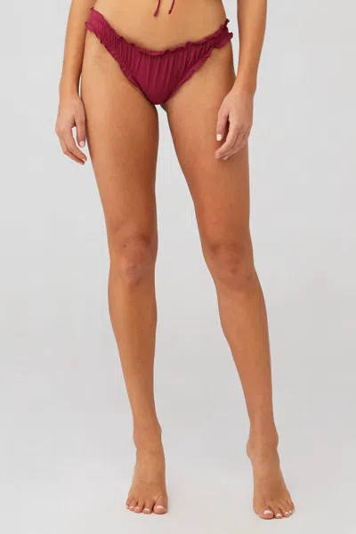 Frankies Bikinis Dawson Bottom In Bordeaux In Brown