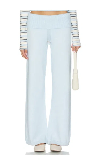 Frankies Bikinis Dawson Cloud Knit Pant In Daydream