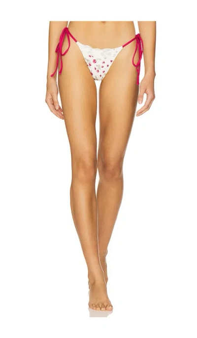Frankies Bikinis Divine Bikini Bottom In White