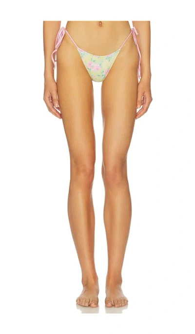 Frankies Bikinis Divine Satin Bikini Bottom In Multi