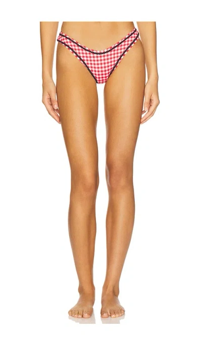 Frankies Bikinis Dove Bikini Bottom In Animal Print