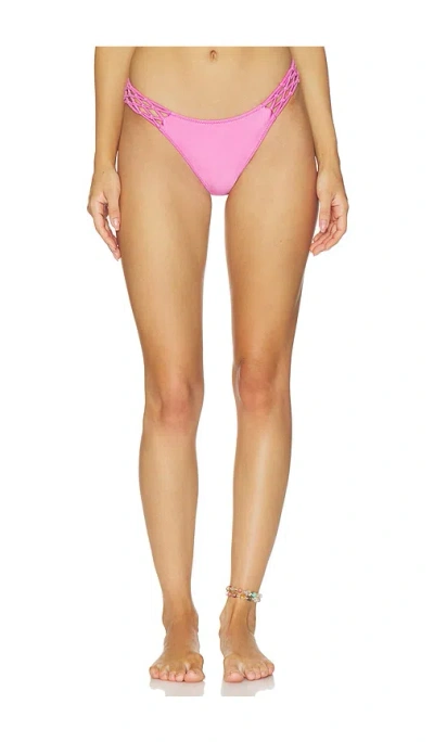 Frankies Bikinis Dove Satin Bikini Bottom