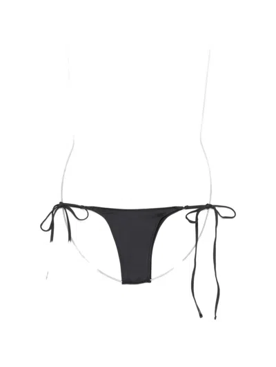 Frankies Bikinis Elena Side-tie Bikini Bottoms In Black