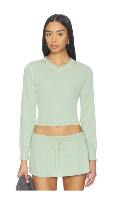 Frankies Bikinis Eli Knit 스웨터 In Green