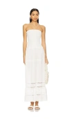 Frankies Bikinis Empress Maxi Dress In White In White