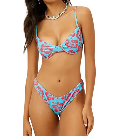 Frankies Bikinis Enzo Terry Bottom In Blue Magic In Multi