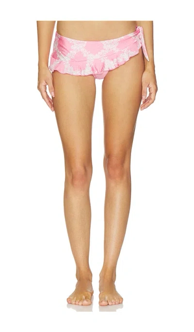 Frankies Bikinis Farah Satin Bikini Bottom