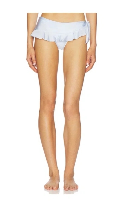 Frankies Bikinis Farah Satin Bottom In White