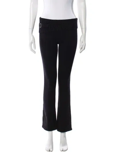 Pre-owned Frankies Bikinis Flared Pants In Black