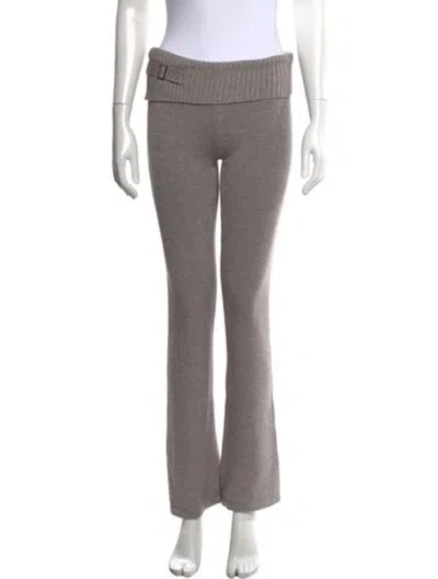 Pre-owned Frankies Bikinis Flared Pants In Grey