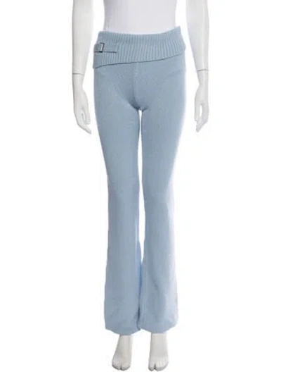 Pre-owned Frankies Bikinis Flared Pants W/ Tags In Blue