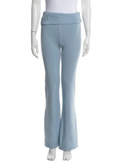 Pre-owned Frankies Bikinis Flared Pants W/ Tags In Blue