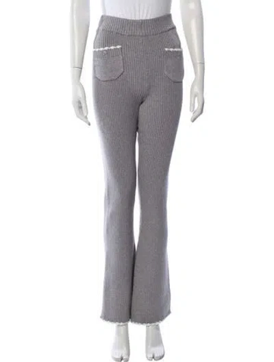 Pre-owned Frankies Bikinis Flared Pants W/ Tags In Gray