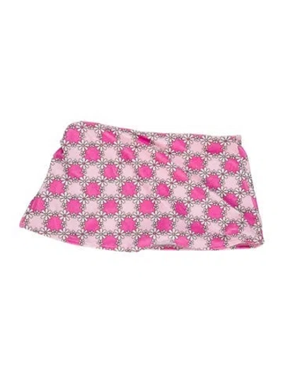 Pre-owned Frankies Bikinis Floral Print Bottoms W/ Tags In Pink