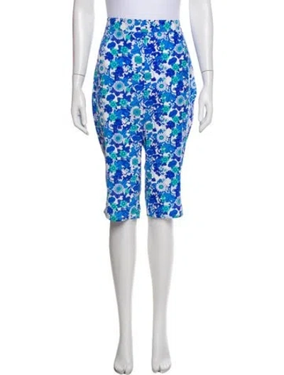 Pre-owned Frankies Bikinis Floral Print Straight Leg Pants