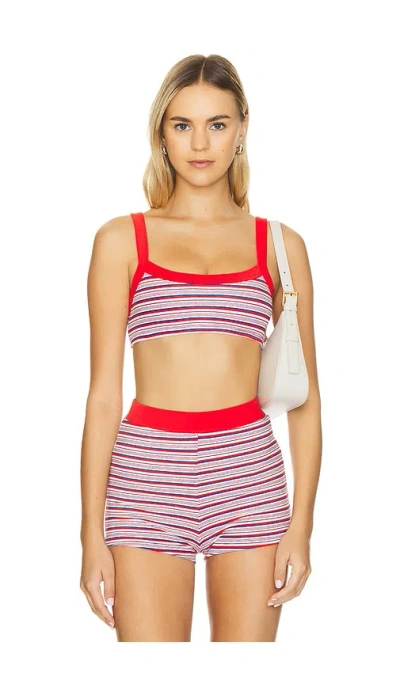 Frankies Bikinis Flynn Terry Top In American Summer