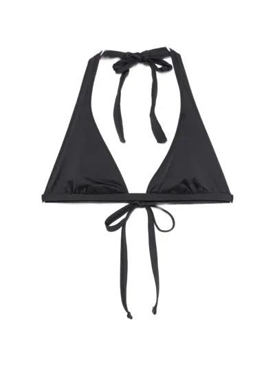 Frankies Bikinis Frank Halterneck Triangle Bikini Top In Black