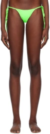 Frankies Bikinis Green Divine Skimpy Bikini Bottom In Green Glow