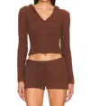 Frankies Bikinis Harlowe Zip Up Hoodie In Multi