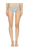 Frankies Bikinis Harper Ribbed Bottom In Blue