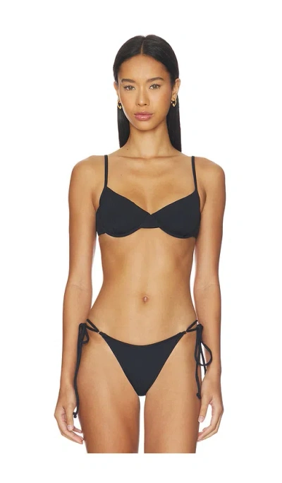 Frankies Bikinis Ireland Bikini Top In Black