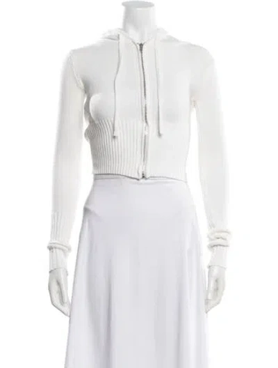 Pre-owned Frankies Bikinis Jacket In White