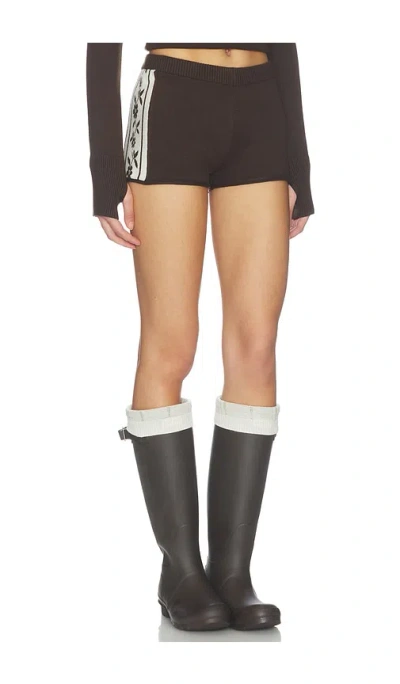 Frankies Bikinis Jagger Cloud Knit Short In Black