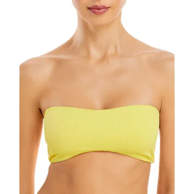 Frankies Bikinis Jean Womens Bandeau Strapless Bikini Swim Top In Multi