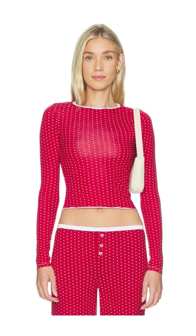 Frankies Bikinis Joy Modal Sleep Shirt In Pink