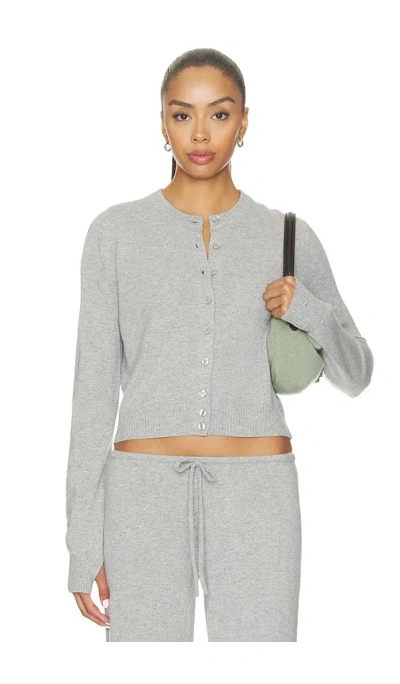 Frankies Bikinis Jude Cashmere Cardigan In Gray