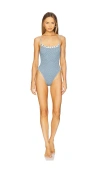 FRANKIES BIKINIS JULIET COTTON ONE PIECE SWIMSUIT