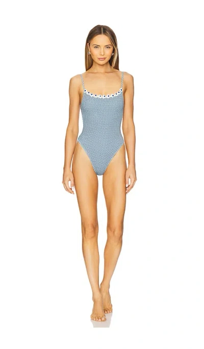 Frankies Bikinis Juliet Cotton One Piece Swimsuit In Picnic Print