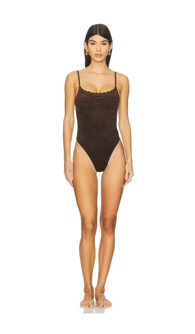 Frankies Bikinis Juliet One Piece In Brown
