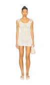 Frankies Bikinis Kai Crochet Mini Dress In White