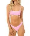 Frankies Bikinis Katarina Puff Bottom In Baby Pink In Pink