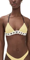 Frankies Bikinis Lana Bikini Top Lemon Dot