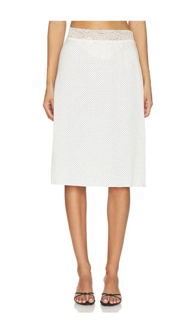 Frankies Bikinis Laura Silk Midi Skirt