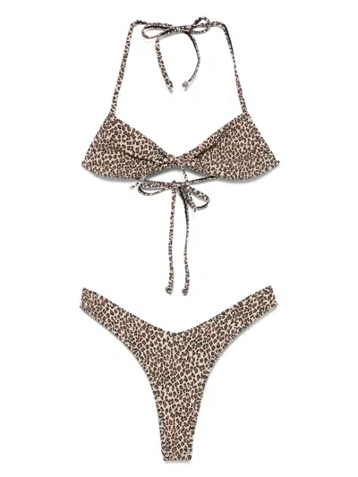 Frankies Bikinis Leopard-print Bikini Set