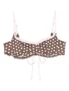 Frankies Bikinis Lillie Top In Braun