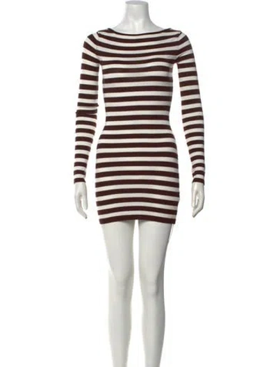 Pre-owned Frankies Bikinis Linen Mini Dress In Multicolor