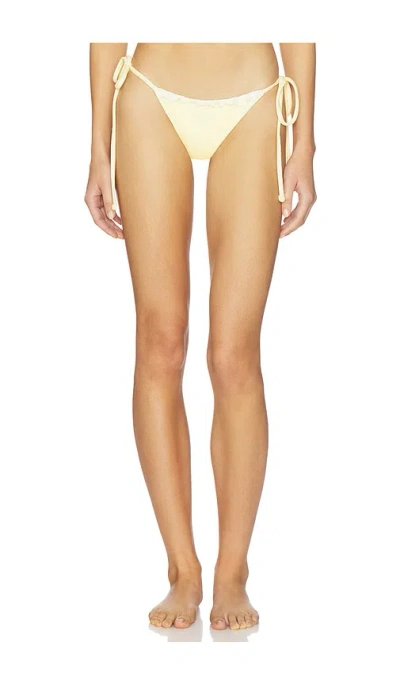 Frankies Bikinis Mackenzie Terry Bottom In Yellow