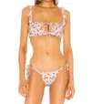 Frankies Bikinis Mackenzie Top In Rosebud In Pink